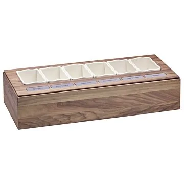 Frilich BOX WALNUT Brain Food Display