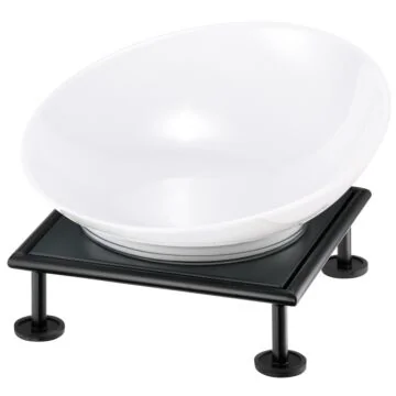 Frilich RAISER RUSTIC Buffetschale, weiß 177 mm