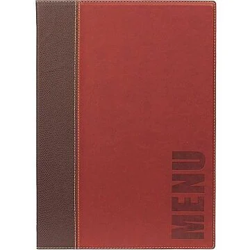 Contacto Speisekartenmappe A4, rot