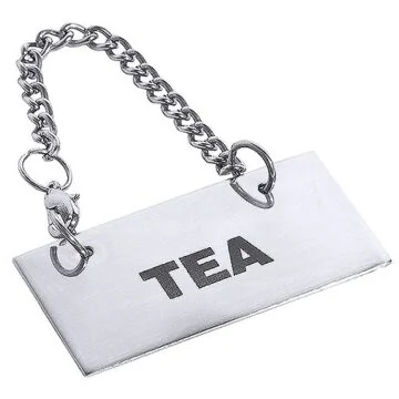 Contacto Schild für Kannen, Tea