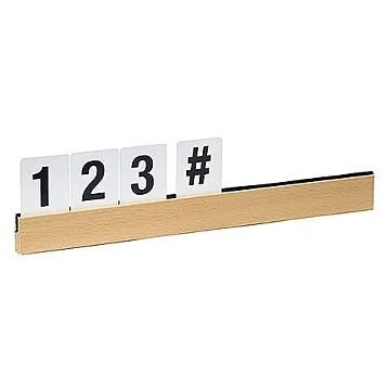 Contacto Buchstabenleiste, teak