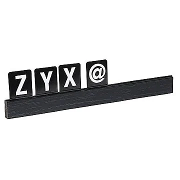 Contacto Buchstabenleiste, schwarz