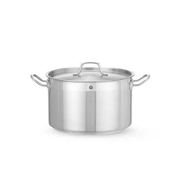 Hendi Kochtopf, mittel - mit Deckel, Profi Line, 10 L, ø 280 x (H) 170 mm