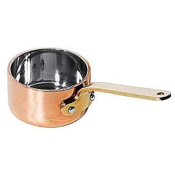 Contacto Stielkasserolle, flach, aus Kupfer 0,05 l