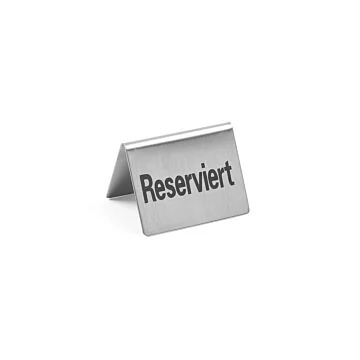 Hendi Tischschild Reserviert - 4 Stk, Reserviert, 50 x 35 x (H) 40 mm