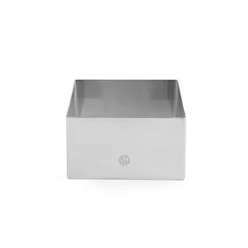 Hendi Speiseringe und Stampfer, quadratisch, Speisering, 80 x 80 x (H) 45 mm