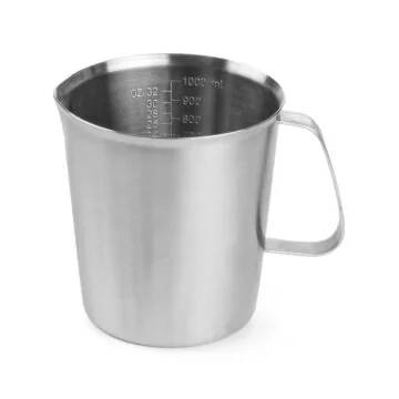 Hendi Messbecher, Edelstahl, 1 L, ø 120 x (H) 130 mm