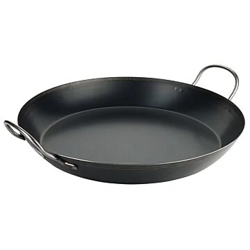 Contacto Paella-Eisenpfanne, gebläuter Stahl, 470 mm