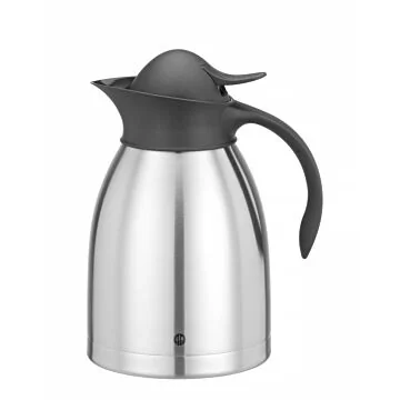 Hendi Isolierkanne mit schwarzer Druckknopfkappe 1,5 L, ø 145 x (H) 230 mm