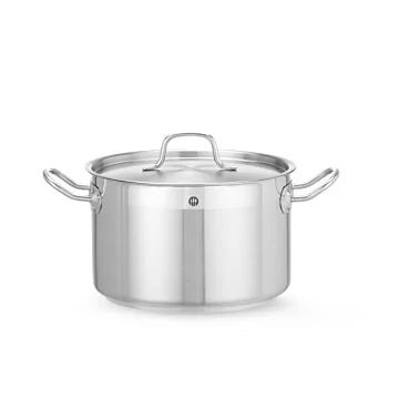 Hendi Kochtopf, mittel - mit Deckel, Profi Line, 7 L, ø 240 x (H) 150 mm
