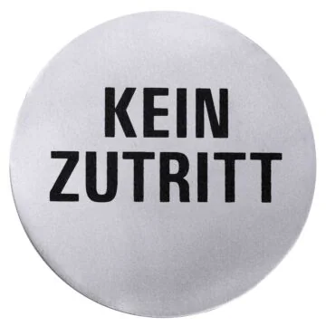 Contacto Türsymbol, KEIN ZUTRITT