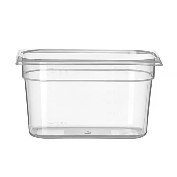 Hendi Gastronorm Behälter 1/4, GN 1/4, 4 L, Transparent, 265 x 162 x (H) 150 mm