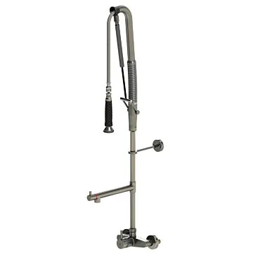 Echtermann TOP CLEAN Geschirrspülbrause Einhebelmischbatterie Wand Hochleistungs-Zugautomatik, 1000mm