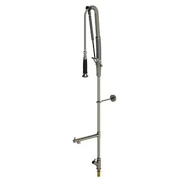 Echtermann TOP CLEAN  Geschirrspülbrause Hochleistungs-Zugautomatik Standventil mit Premium-Schwenkventil, 800mm