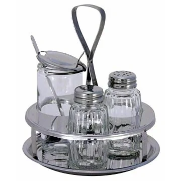 Contacto Menage, 3-tlg. Salz, Pfeffer, Senf