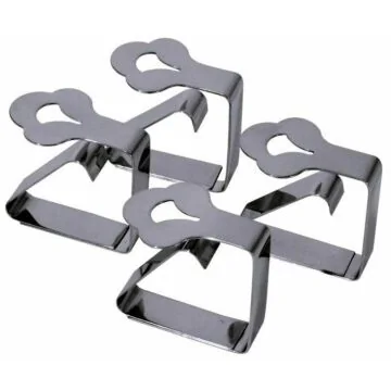 Contacto Tischtuchklammer, hochwertig, Set a 4 Stück