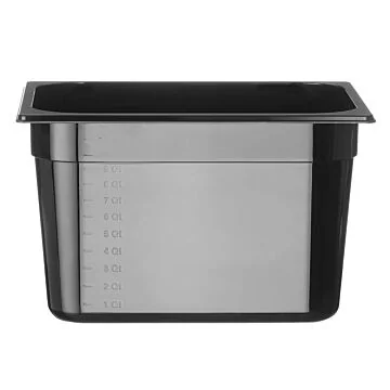 Hendi Gastronorm Behälter 1/2, GN 1/2, 12,5 L, Schwarz, 325 x 265 x (H) 200 mm