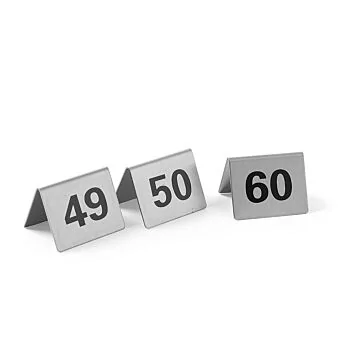 Hendi Tischnummern, Nummer 49-60, 50 x 35 x (H) 40 mm