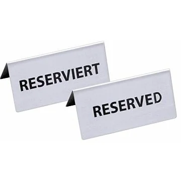 Contacto Tischschild, seidenmatt, RESERVED