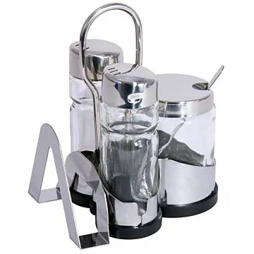 Contacto Menage, 3-tlg. mit Serviettenhalter