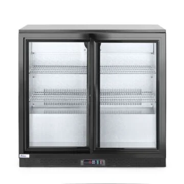 Hendi Bar Kühlschrank mit Schiebetüren 197 L, 2 / 10 ˚C, 220 - 240 V / 0,16 kW, R600a, 900 x 500 x (H) 900 mm