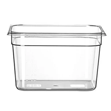 Hendi Gastronorm Behälter Polykarbonat transparent, GN 1/2, 12,5 L, 325 x 265 x (H) 200 mm