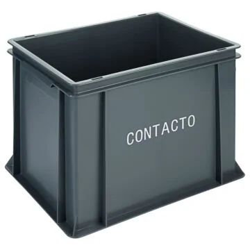 Contacto Stapel-Transportkasten, mit Griffmulden