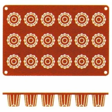 Contacto Silikon-Backmatte, Bordelais, 18 Formen