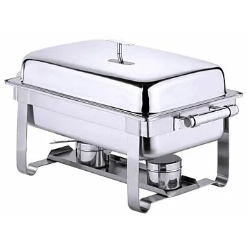 Contacto Chafing Dish GN 1/1, hochglänzend, zusätzl. elekt. Heizplatte