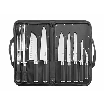 Hendi Messerset, 9-teilig, Schwarz, 445 x 260 x (H) 65 mm