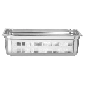 Hendi Gastronorm Behälter 1/1 perforiert, Profi Line, GN 1/1, 21 L, Grau, (H) 150 mm