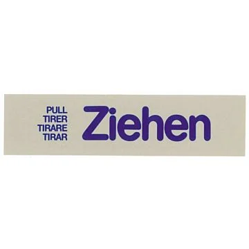Contacto Schild, ZIEHEN