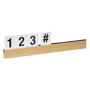 Contacto Buchstabenleiste, teak