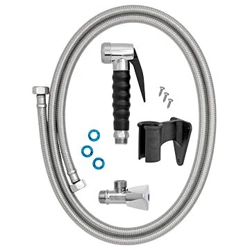 Bartscher Kombidämpfer-Handbrause mit 2 m Schlauch und Wandhalterung