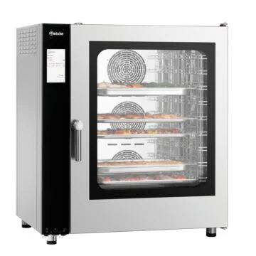 Bartscher Kombidämpfer Silversteam2 P-10110D – Frontansicht des Geräts mit Touch-Display