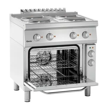 Bartscher Elektroherd 700 B800 4PL EBO mit Multifunktions-Backofen