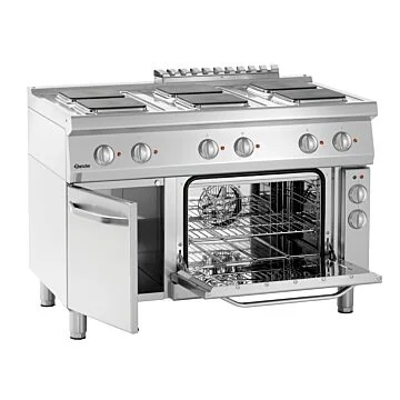 Bartscher Elektroherd 700 B1200 6PL EBO - eckige Herdplatten