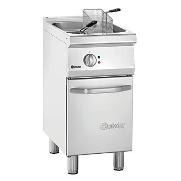 Bartscher Fritteuse 700 B400 15 L – Edelstahl-Standgerät mit 15-Liter-Becken und Flügeltür-Unterbau
