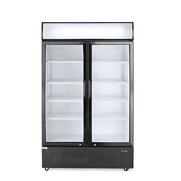Hendi Kühlschrank 618 L mit 2 Glastüren, 2 / 10 ˚C, 230 V / 0,4 kW, R290, 1120 x 595 x (H) 1965 mm