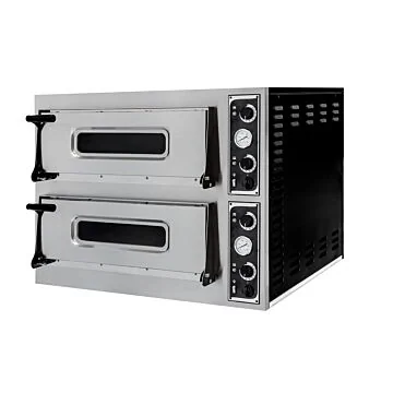 Hendi Pizzaofen Basic 44, 2 Kammern, 45 / 455 ˚C, 400 V / 9,4 kW, 975 x 814 x (H) 745 mm