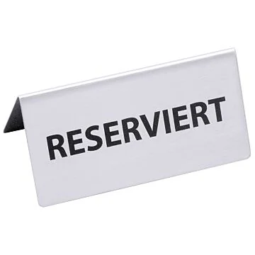 Contacto Tischschild, seidenmatt, RESERVIERT