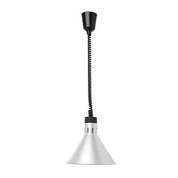 Hendi Höhenverstellbare Wärmelampe, konisch, Silber, 230 V / 0,25 kW, ø 275 x (H) 250 mm