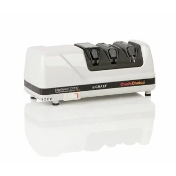 GRAEF Messerschärfer CC 120 – elektrischer Messerschärfer mit Kunststoffgehäuse in der Seitenansicht