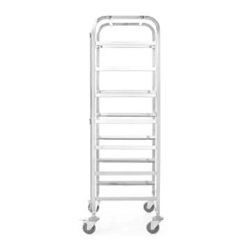 Hendi Transportwagen für Spülmaschinenkörbe, 7 Körbe à 500 x 500 mm