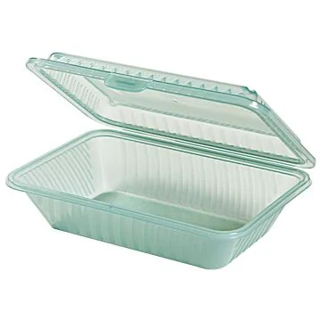 Contacto Eco-Takeouts Behälter, flacher Deckel, grün
