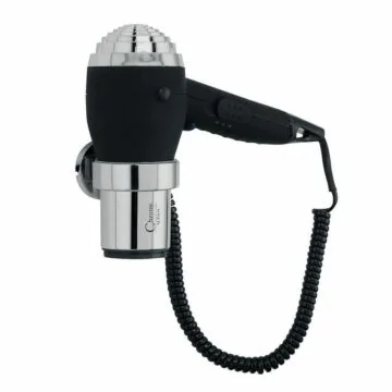 Aliseo Haartrockner CHROMO mit Haltering-Wandhalterung