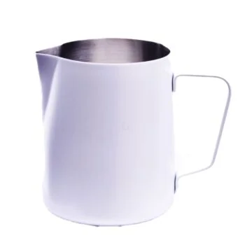 Coffway Milchkännchen mit Pulverbeschichtung 350 ml, weiß