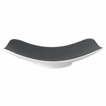 Seltmann Weiden COUP Fine Dining Fashion Coupschale rechteckig 25,5x18 cm M5386, anthrazit 