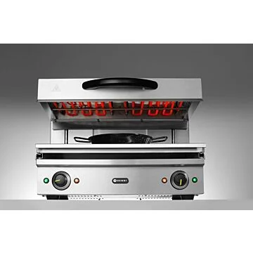 Hendi Salamander 600, 0 / 300 ˚C, 230 V / 3,6 kW, 600 x 520 x (H) 530 mm