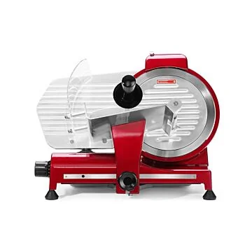 Hendi Aufschnittmaschine Profi Line 250 rote Sonderedition, 230 V / 0,32 kW, 485 x 420 x (H) 395 mm
